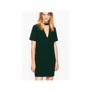 Green Zara Cutout Dress